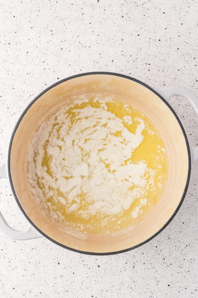 A pot of melted butter.