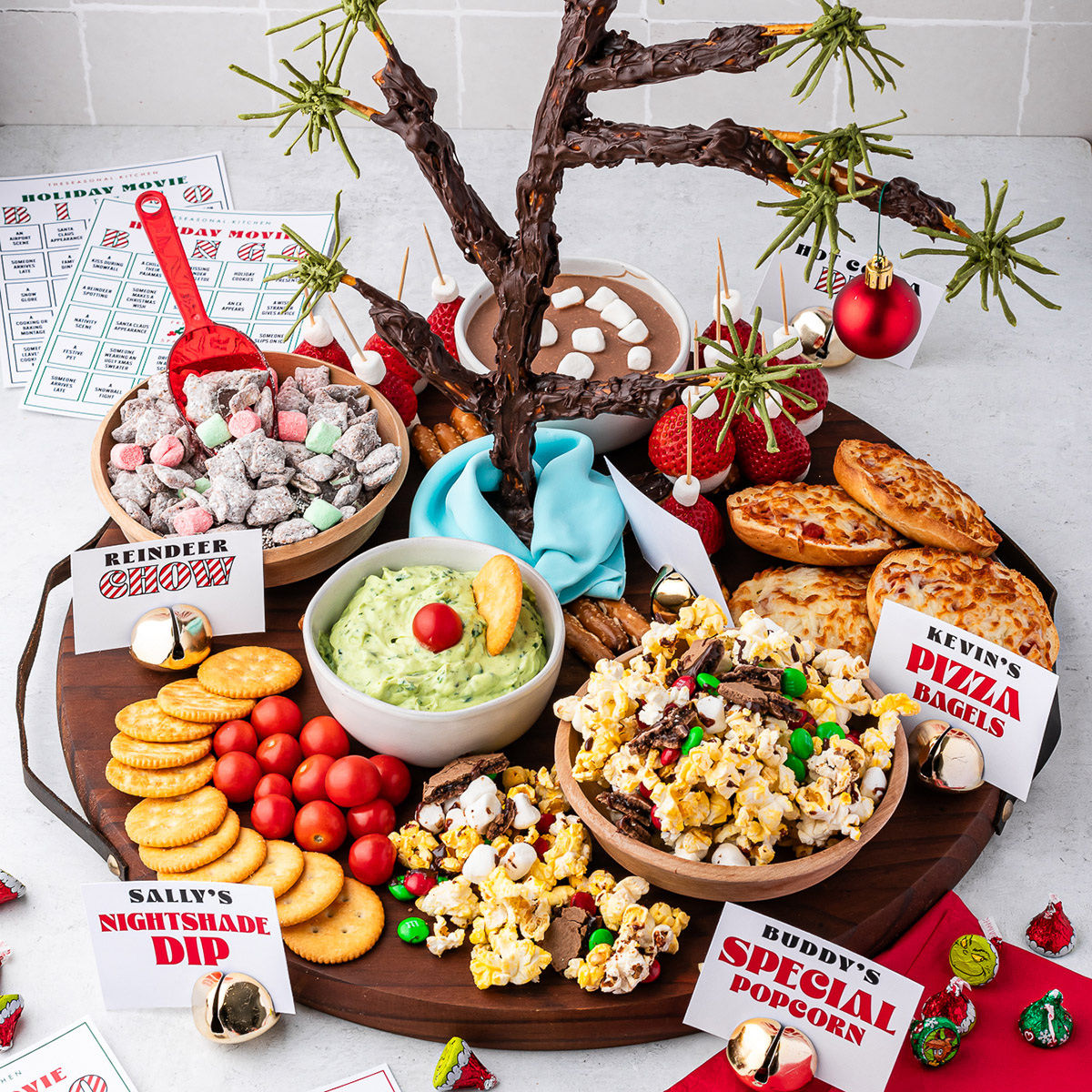 Holiday Movie Snack Board