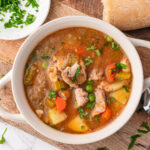 A bowl of Slow Cooker Hearty Chicken Stew